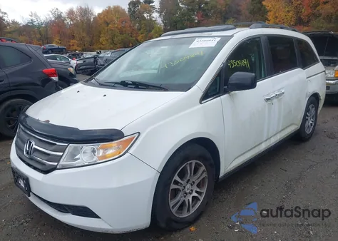2011 Honda Odyssey Ex-L из США, поврежденный, VIN 5FNRL5H65BB028806